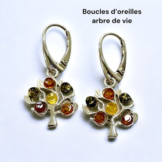 Boucles d'oreilles Arbre de Vie