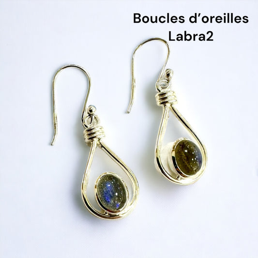 Boucles d'oreilles Labradorite 2